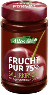 Mousse de cereja (75% fruta) BIO 250 g - ALLOS